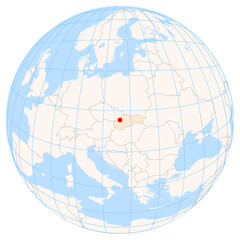 Location Map of Trencin in Slovakia
