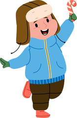 Child with Candy Cane