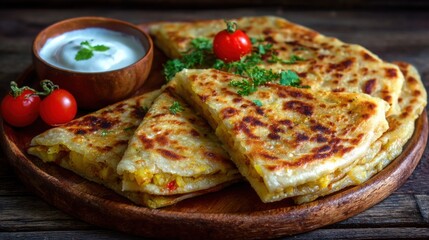 delicious aloo paratha indian food