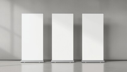 empty roll up banner