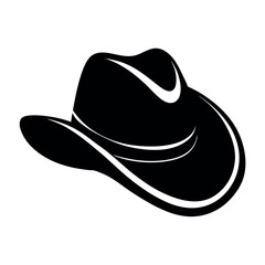 a-stark-black-silhouette-of-a-classic-cowboy-hat-a silhouette vector design eps