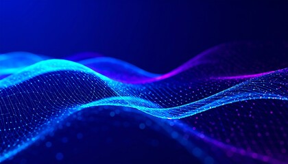 Abstract digital wave design with vibrant colors