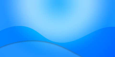 Abstract illustration background of curved waves in a blue gradient.