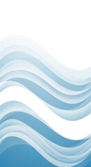 Fototapeta premium Dynamic Layered Blue Gradient Waves Abstract Background with Fluid Motion and Serene Aesthetic