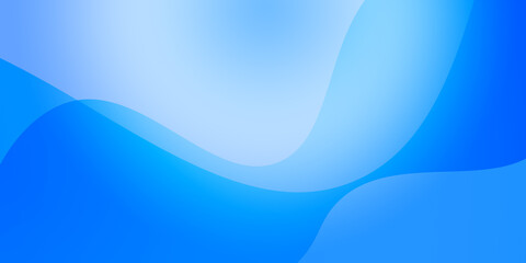Abstract illustration background of curved waves in a blue gradient.