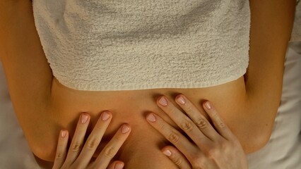 Relaxing Back Massage with Warm Towel Treatment