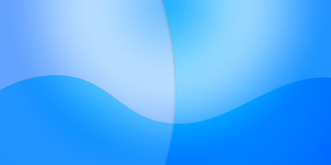 Abstract illustration background of curved waves in a blue gradient.