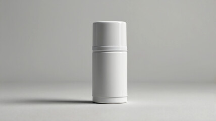 Minimalist White Cosmetic Tube Mockup Clean Design for Product Presentation