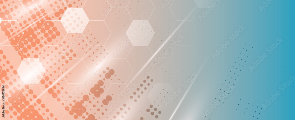 Poster abstract high technology and science background with circuit elements