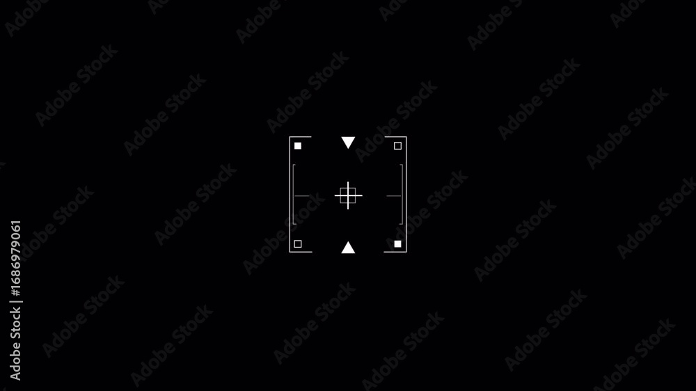 Poster abstract geometric targeting system animation