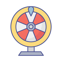 Roulette Vector icon which can easily modify or edit