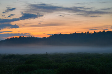 Sunset during autumn Fog 20