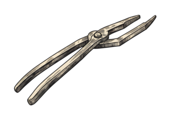 Vintage Pliers Illustration On Transparent Background Isolated Tool Object