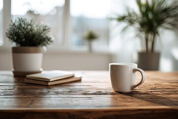 Cozy home office scene