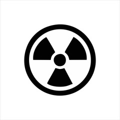 dangerous substance icon vector, dangerous science substance warning icon