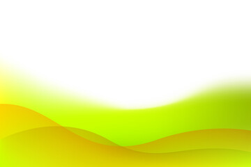 Fototapeta premium Abstract Green and orange gradient wave overlaps modern background design. Vector illustration 
