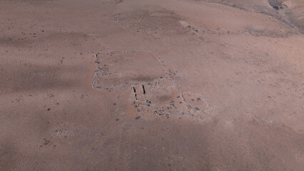 Ruins, desert, aerial, archaeology, 