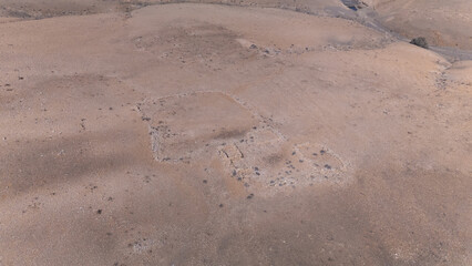 Ruins, desert, aerial, archaeology, 