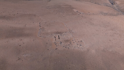 Ruins, desert, aerial, archaeology, 