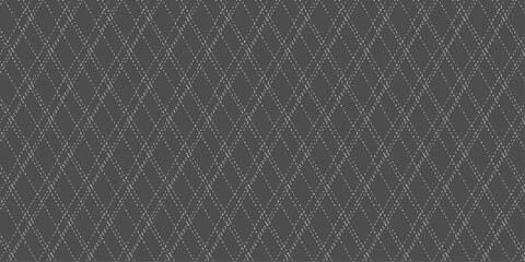 Seamlessly tiled black leather texture background with a geometric diamond pattern. Seamless vector pattern classic tartan plaid check in yellow white and blue colors, traditional textile design. grey