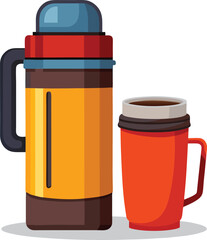 vector illustration of coffee cups