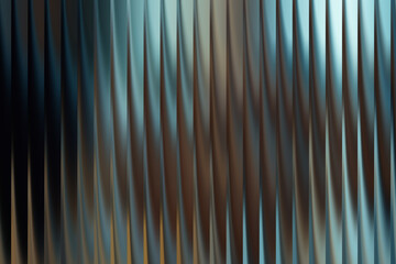 Abstract background with vertical wavy metallic lines and blue hues