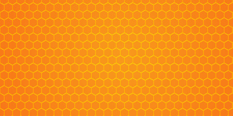 Abstract geometric vector background illustration with a seamless yellow and orange honeycomb hexagon pattern. hexagon concept design abstract technology background vector EPS10. beautiful geometric 
