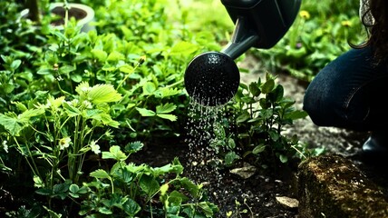 water sprinkler in the garden