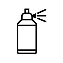 spray paint can line art silhouette vector illustration