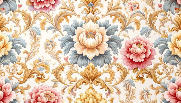 Elegant floral damask pattern (1)