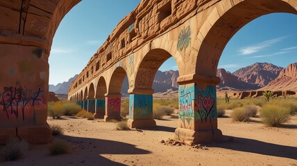 arches of the roman aqueduct