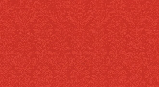 Red damask pattern background