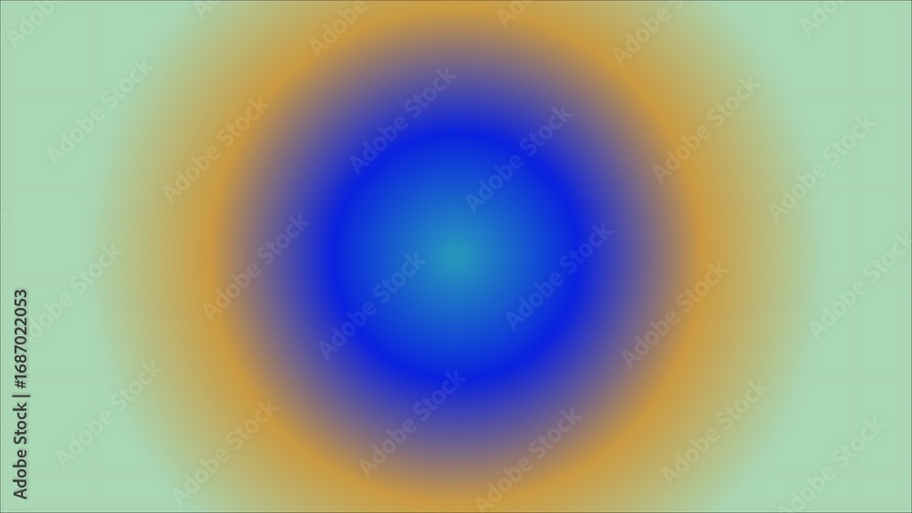 Aufkleber abstract gradient background with circular color transitions blue orange and green soft colors for m