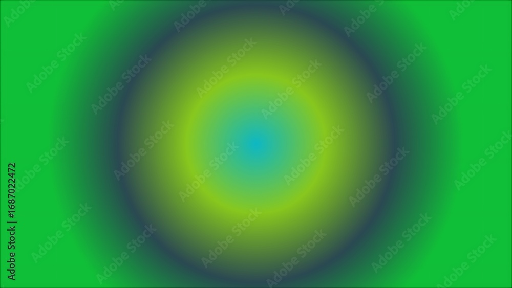 Fototapete vibrant green and blue gradient circular abstract background with soft blending and smooth transitio