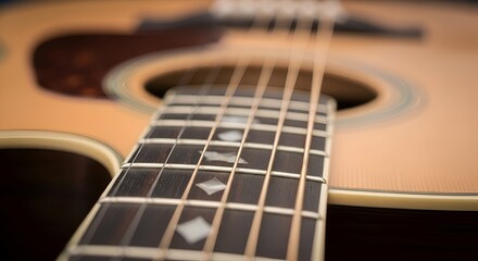 acoustic guitar close up