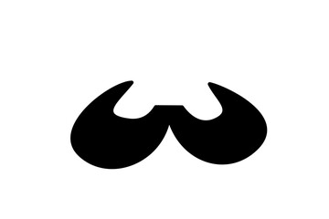 black and white icons horns