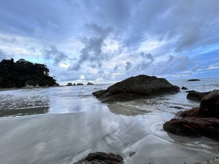 stormy sea landscape