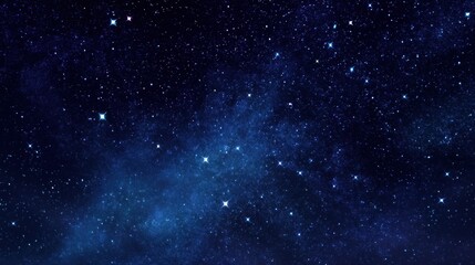 Obraz premium Starry Night Sky with Bright Shining Stars