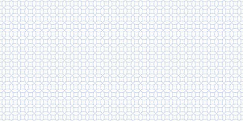 Circular grid seamless pattern. Simple minimal blue and white vector ornament texture with small circle mesh, net, lattice, curved lines. Abstract subtle geometric background. Repeat delicate design