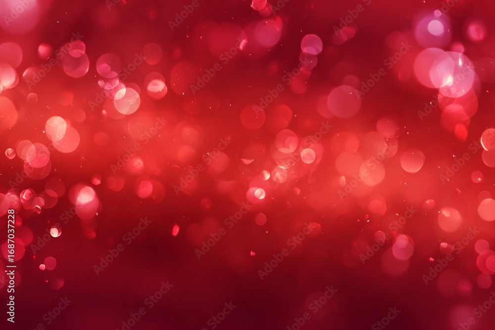 Poster red bokeh background lights sparkle and shine abstract design