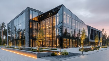 Modern office building exterior