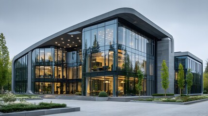 Modern office building exterior