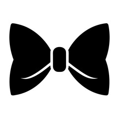 Minimal Bow Tie Silhouette