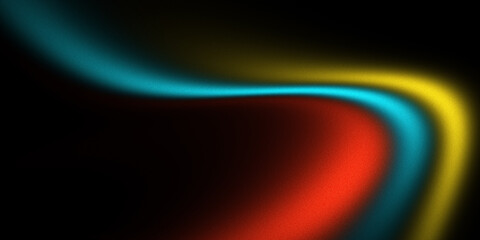 Glowing red blue black abstract gradient background, grainy vibrant wave, noise texture effect banner poster header wallpaper cover design