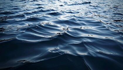 Close-up view of dark, rippling water