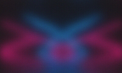 Abstract background with blue and pink neon lights and dark texture