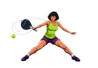 Pixel Art Illustration Of A Tennis Player Hitting The Ball Against A Black Background