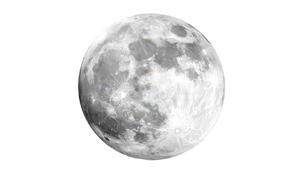 Full Moon on a Black Background