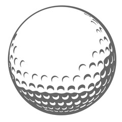 Golf Ball Vector Illustration – Sports Equipment Icon