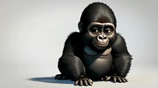 Niedliches Gorillababy